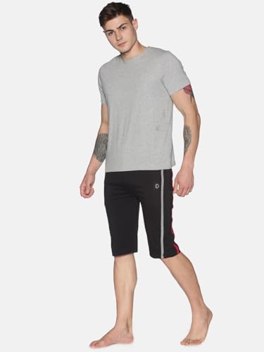 Image of Dollar Men's Casual Cotton Capri 3 /4th Shorts (Pack of 1)