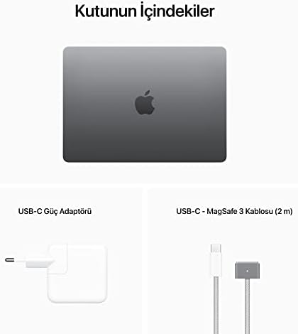 Apple M2 çipli MacBook Air laptop 13.6 inç Liquid Retina ekran, 16GB RAM, 256 GB SSD depolama, arkadan aydınlatmalı klavye, 1080p FaceTime HD kamera. iPhone ve iPad ile uyumlu;​​​​​​​ Uzay Grisi - Görsel 6