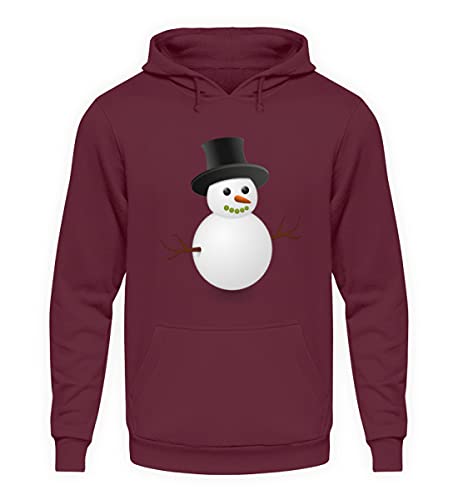 Sweat Bonhomme de Neige rouge pour vos soirées d'hiver au coin du feu