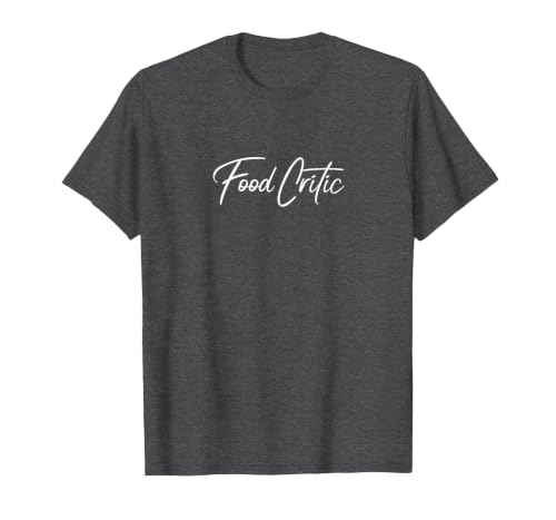 Food Critic T-Shirt, Men, Dark Heather Grey, 5X-Large