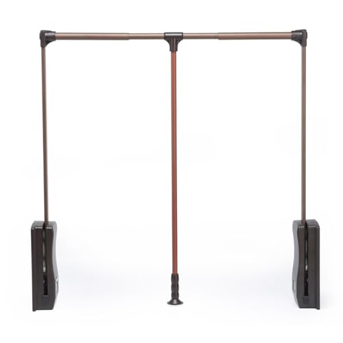 Tringle de placard rabattable et penderie escamotable réglable en largeur pour dressing d'angle