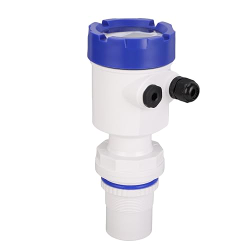 Nurnesy Sensore a Livello di Liquido Ad Ultrasuoni con Display a LED - Uscita Analogica 4-20 MA, Trasmettitore a Livello di Acqua Multifunzionale
