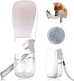 AVELORA Foldable Dog Water Bottle, Portable Water Dispenser for Dog, Cat, Rabbit, Puppy and Small Animals, Dishwasher Safe Pet Accessories for Walking, Hiking, Travel