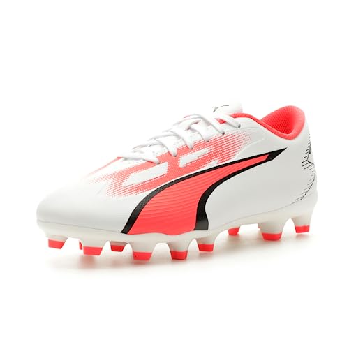 PUMA Ultra Play Fg/Ag Fussballschuh, White Black fire Orchid, 34 EU