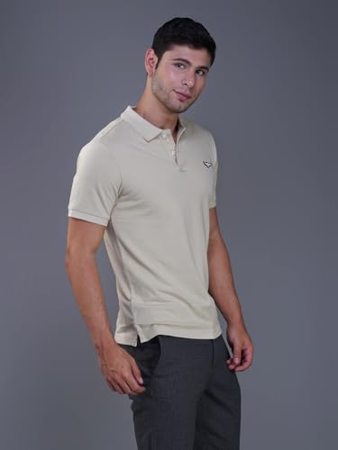 Image of Zvezda Men's Cotton Polo T-Shirt /European Fit /Half Sleeve Casual Wear for Daily Use /Soft Breathable Fabric /Stylish & Comfortable Polo for Office, Outing & Everyday Wear