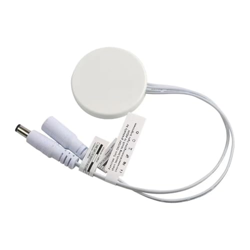 Steowsey Panel de madera LED con sensor táctil, interruptor de atenuación oculto, interruptor táctil para tira de LED, color blanco