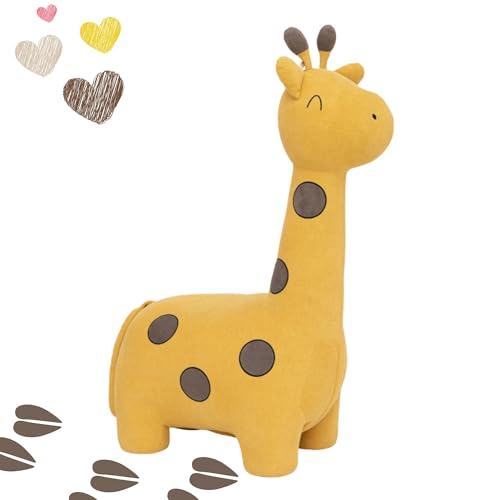 Peluche Girafe Tachetée en coton naturel CROCHETTS