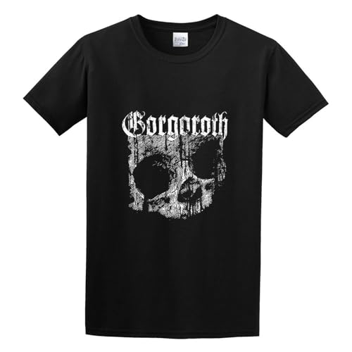 owow Gorgoroth Cotton Mens T Shirt Logo Printed Tee Shirt Crew Neck T-Shirt for Mens Short Sleeve Tee L