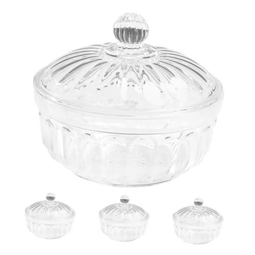 CHICAMPERA 4 Ensaladeras Caja De Dulces Platos De Buffet Cuencos Para Patatas Fritas Ensaladera Reutilizable Cuenco Para Servir Ensaladas Cuenco Para Dulces Con Tapa Tarro Decorativo