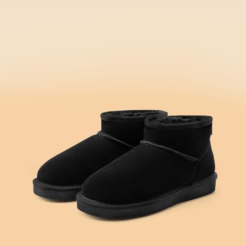 DREAM PAIRS DREAM PAIRS Women's Winter Boots - Classic Comfort,Size 8,Black,SDSB25033W