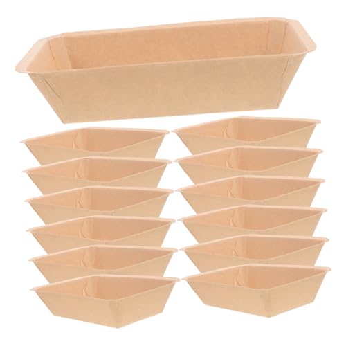 PRETYZOOM 50pcs Paper Plate Party Plates Tray Crawfish Platter for Serving Stackable Outdoor Big Take Out Food Plate Seafood Khaki