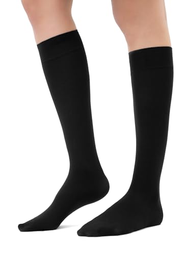 HUE Women's Soft Opaque Knee High Socks (Pack of 3)2