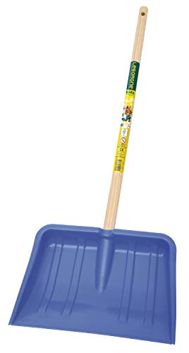 Leborgne Pelle à neige pour enfant, Longueur du manche : 70 cm, Tête en plastique/Manche en bois PEFC, Couleur aléatoire (Jaune ou Rouge)