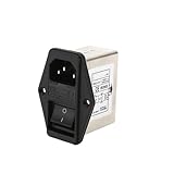 Filtres passe-bas Filtre d\'alimentation CW2C-1A/3A/6A/10A-T, type de prise AC monophasé, anti-interférence, 220V avec interrupteur de sécurité(CW2C-1A-T 1A)