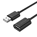 Produktbild UNITEK Kabel USB 2.0 A Stecker auf USB A Buchse / Verlängerungskabel / 3 Meter, Schwarz / Verlängerung für Drucker, Tastatur, Kartenleser etc. / Y-C417GBK