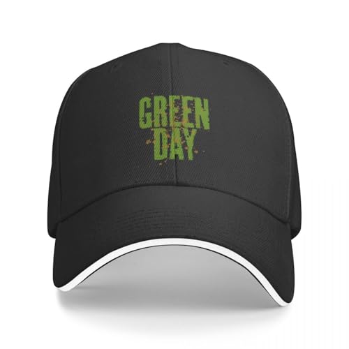 Clásicos de la Moda Banda de día Verde Gorra de béisbol Sombrero de Camionero Vintage para Adultos Sombrero de poliéster Ajustable Sombreros de Golf Gorras de Verano Regalos de Hip Hop