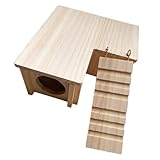 Habitat du hamster : la cabane cachette a une large facilite les activités du hamster et fournit une plate-forme pour le divertissement du hamster, cachette du hamster