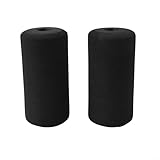 2 pies de espuma de repuesto para almohadillas para extensión de piernas y máquinas de banco de pesas compatibles con patas tubulares adecuadas para uso en gimnasio (2 unidades de 160 mm)