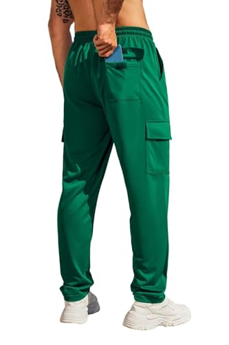Pantalon de jogging homme extensible à cordon de serrage et poches multiples