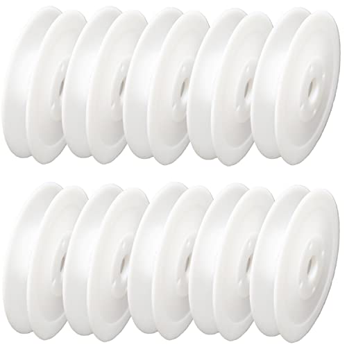 moonfarm 手芸用 スプール リール セット 選べる24サイズ 空ボビン プラスチック リボン (直径10㎝・幅1.4㎝, 10個セット)