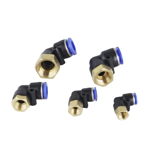 Accesorios neumáticos PLF con codo antigiro para manguera 8mm 3