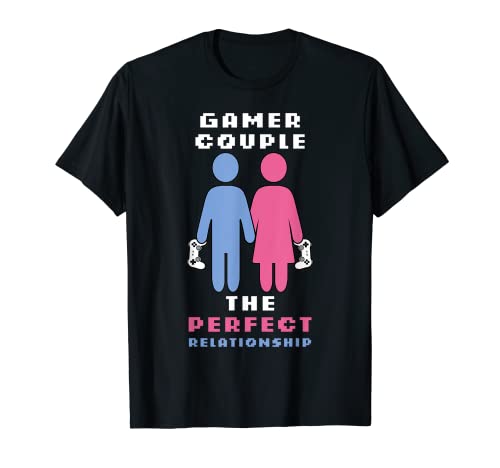 Gamer Computer Gaming Videojuegos Pareja a juego Idea de regalo Camiseta