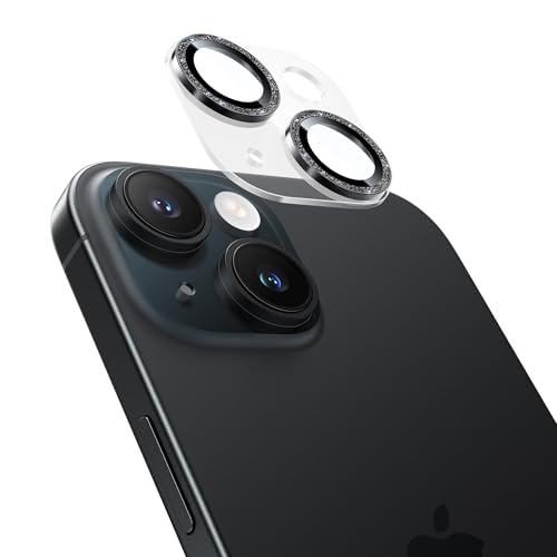 NIMASO �J�����t�B���� iPhone 15/iPhone 15 Plus �Ή� �J�����ی� 9H�����K���X �A�N�����{�L���L�� �S�ʕی� �ϏՌ� �����Y�ی� ������� �A�C�t�H�� 15/�A�C�t�H�� 15 �v���X ��p �����Y�J�o�[ 1���Z�b�g �u���b