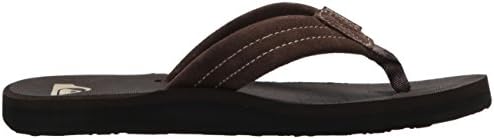 Quiksilver Unisex-Child Carver Suede Fixed Strap Flip Flop Youth Sandal, Demitasse-Solid, 12(29) M US Little Kid | Image 5