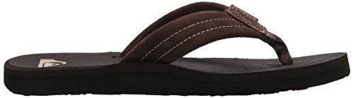 Quiksilver Unisex-Child Carver Suede Youth Flip Sandal, Demitasse-Solid, 5(37) M Us Big Kid #TOP5
