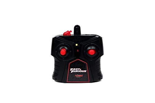 Jada Toys Fast & Furious RC 1970 Dodge Charger Rt Vehicle (1/16 Scale), Black, For Kid