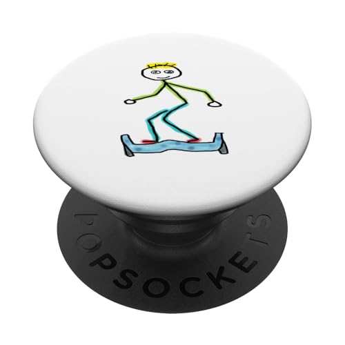 Stickman Hoverboard PopSockets PopGrip Adhésif