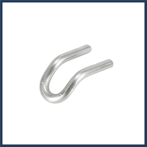 Image of 1 Set 31mm 1.22 inch Motorcycle Exhaust Pipe Spring with U Shape Hooks Stainless Steel Silver Tone Stylish Design