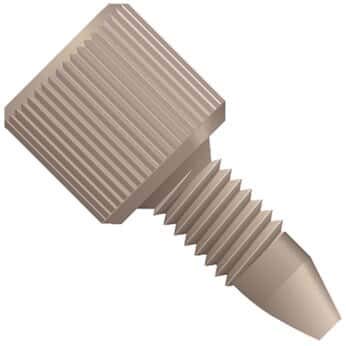Idex Fingertight One-Piece, Standard Knurl, Natural PEEK, 1/16 (in) OD Tubing, 10-32 Coned: 10/PK