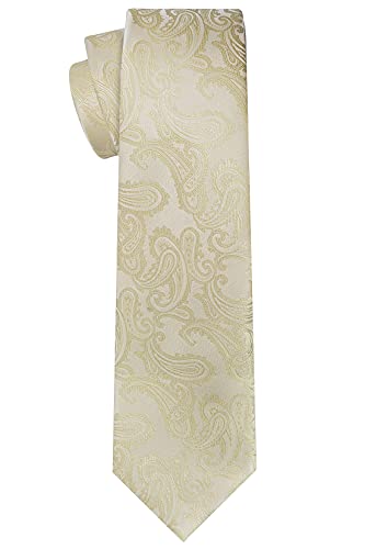 Image of KissTies Mens Paisley Tie And Pocket Square Necktie Sets