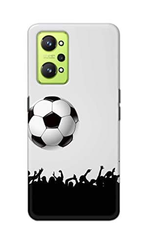 Image of Printed Hard Back Cover Case for Realme GT Neo 2 Back Cover (Football Icon) -702