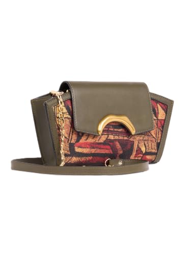 Image of ZOUK Women's Zareen Clutch Bag with Detachable Sling Strap | Vegan Leather | Wedding, Party, Formal