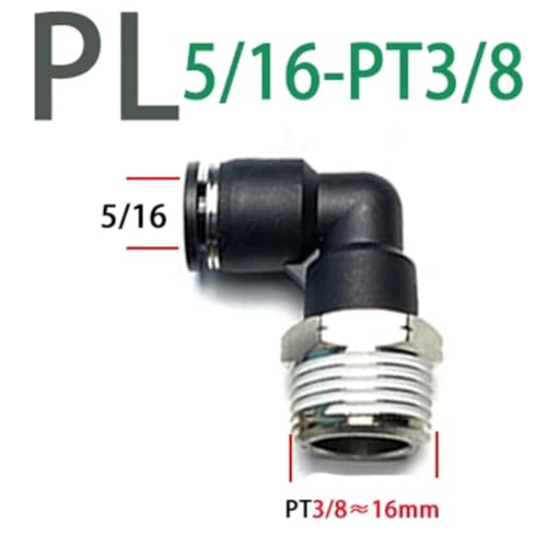Conector rápido neumático PL para eliminar fugas de aire en codos 3