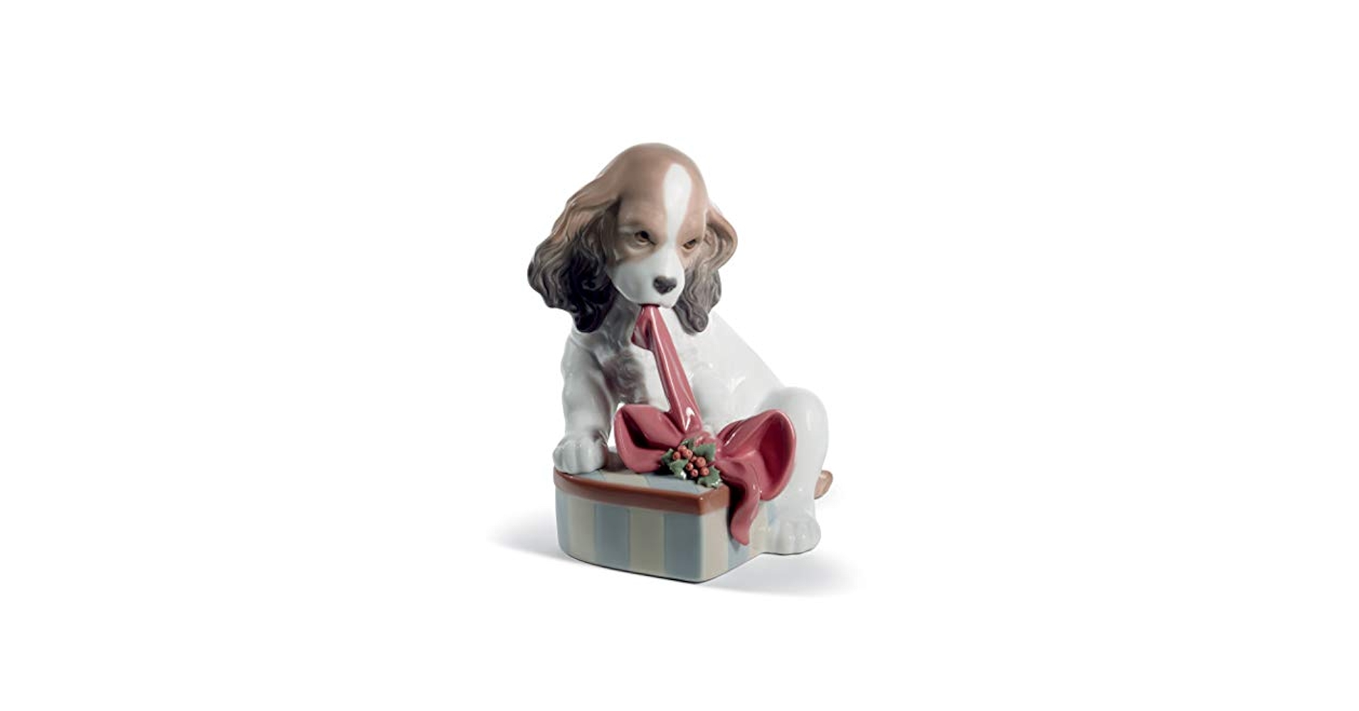 美品 リヤドロ 待ちきれなくて クリスマスバージョン 8692 子犬 ドッグ Amazon.co.jp: LLADRÓ Can't Wait Dog クリスマスフィギュア