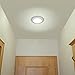 WOOPHEN Motion Sensor Ceiling Light Battery Operated Ultra Bright Motion Activated Indoor Light for Stairway Hallway Wardrobe Basement Warehouse 180 Lumen (White, 4AA)