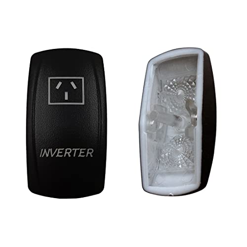 Image of Laser Etched Backlit Switch Cover Cap for Car Boat Dashboard Rocker Switch