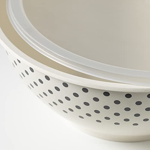 Nomotruc Mixing Bowls With Airtight Lids - Set Of 3 Bamboo Fiber Salad Bowls Nesting Bowls Serving Bowls For Storage Size 11”, 9.45” & 7.87” #TOP1