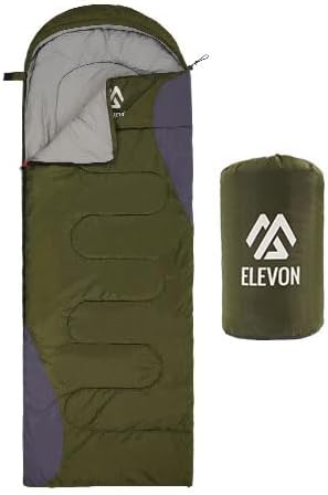 Elevon Sleeping Bag for Adults Teens Kids Cold Warm Weather, Portable Waterproof & Lightweight, Compact with Compression Sack, for 3-4 Seasons Camping, Backpacking, Hiking, Travel, Indoors Outdoors - Image 8