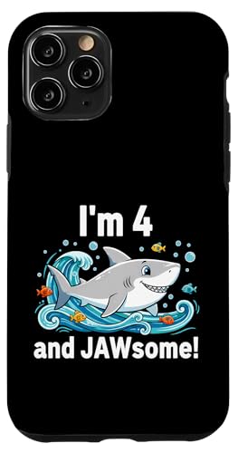 I'm 4 and Jawsome Shark 4΂̒a qp X}zP[X iPhone 11 Pro p