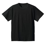 [アッシュベリー] 綿100無地半袖Tシャツ(天竺150g5.2oz) インナーTシャツ 黒140cm(517217)