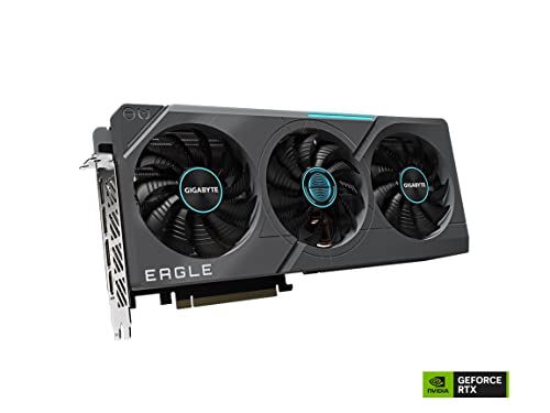 Image of GIGABYTE GeForce RTX 4070 Ti Eagle OC 12G Graphics Card, 3X WINDFORCE Fans, 12GB 192-bit GDDR6X, GV-N407TEAGLE OC-12GD Video Card