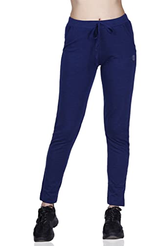 Image of Women's Straight Fit Ankle Length Cotton Track Pant
