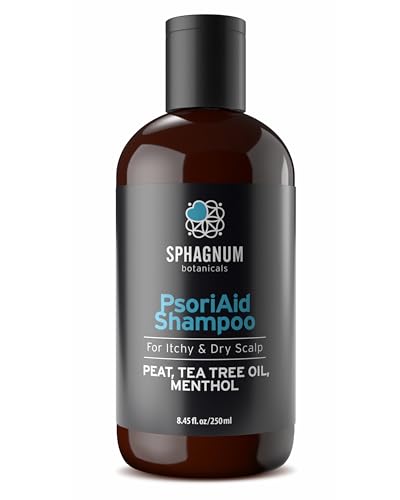 Champú Para Psoriasis y Dermatitis Seborreica - Tratamiento Natural de Lodo de Turba 100% Libre de Alquitrán de Carbón Canceroso. Sin Sulfato, Alivio del Picor del Cuero Cabelludo y Eccema