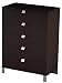 South Shore Furniture, Cakao Collection, 5 Drawer Chest, Chocolate