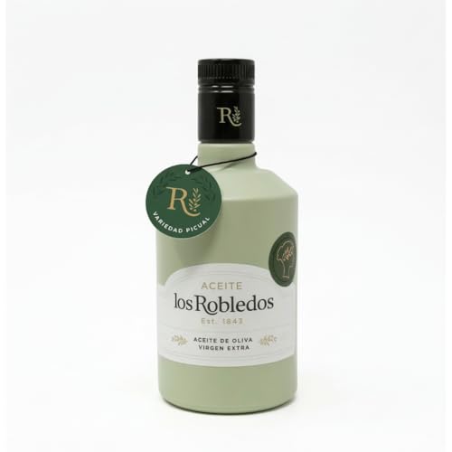 Aceite de Oliva Virgen Extra AOVE Picual Cosecha Temprana – Premium Edición Limitada – Alta en Polifenoles – LOS ROBLEDOS (500 ml)