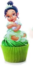 Miniatura 7 de 24 decoraciones de princesa tiana para tartas, decoración de pasteles, decoración de princesa tiana para fiestas de cumpleaños (15)